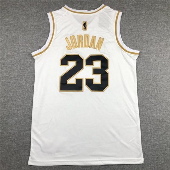 jordan 23 white and gold